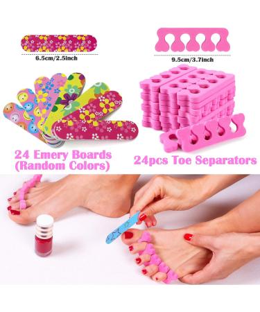 Tacobear Spa Party Supplies for Girls - 12 Tote Bags, 24 Emery Boards, Hair Clip Braids, Toe Separators, Spa Masks, Unicorn Nail Decals - Buy Online on GoSupps.com