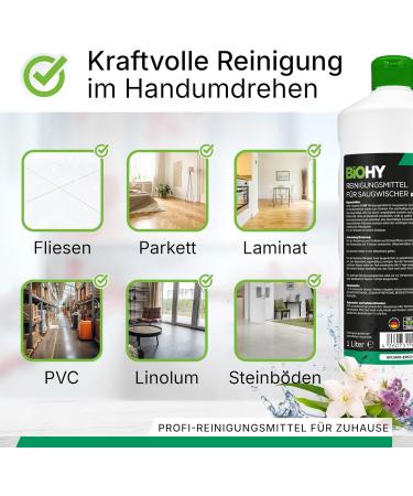 BiOHY Cleaner for Vacuum Cleaner with Spring Fragrance Concentrate for All Wet - Laminate & Carpet - 33.8 Oz - Buy Online on GoSupps.com