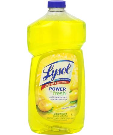 Lysol All Purpose Cleaner Power & Fresh Multi-Surface Cleaner Lemon Kills bacteria even when diluted 1.2L - Buy Online on GoSupps.com
