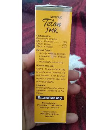 JMK Minyak Telon Oil 100 Ml - Premium Herbal Baby Oil for Comfort & Relief | International Shipping Available - Buy Online on GoSupps.com