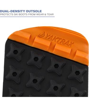 SkiTrax Ski Boot Tracks Traction Cleats (Medium, W 10.5-12.5/M 9-11.5) - 1 Pair for Enhanced Grip and Protection - Buy Online on GoSupps.com