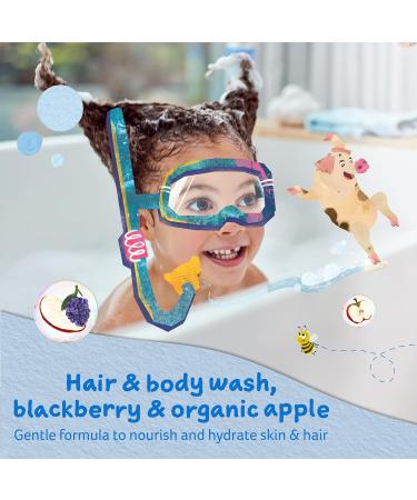 Childs Farm Kids Hair & Body Wash 250ml - Blackberry & Organic Apple | For Dry Sensitive Skin - Buy Online on GoSupps.com