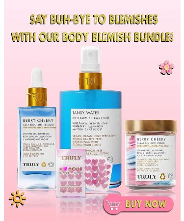 Truly Beauty Heart Your Imperfections Acne Patches - 36 Hydrocolloid Pimple Patches for Face - Cute Heart Shapes, Zit & Blemish Treatment - Buy Online on GoSupps.com