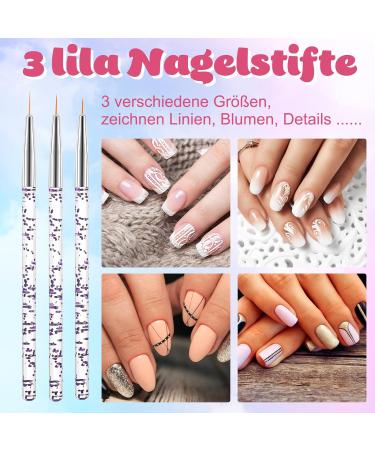 Friusate 15-Piece Nail Art Stamper Set | Clear Jelly Stamper & Spatula for French Manicure | Perfect for Gel Nails & Smile Line Designs - Buy Online on GoSupps.com