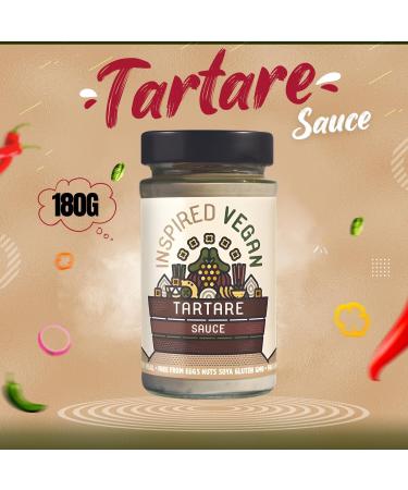 Inspired Vegan Sauce Mayonnaise Pick N Mix | Choose From 6 Flavours | Hollandaise Horseradish Tartare Marie Rose Mayonnaise-Vegan Style Smoked Garlic-Mayonnaise - Pack of 4 X 180g - Buy Online on GoSupps.com