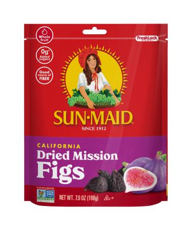 Sun-Maid California Dried Mission Figs, No added sugar, Non-GMO 7 oz 7 Ounce (Pack of 1)