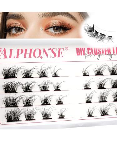 ALPHONSE D Curl Russian Individual Cluster Lash Clusters - Fluffy Natural DIY Cat Eye Extensions - Buy Online on GoSupps.com