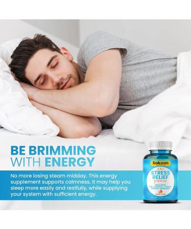 6-in-1 Stress Relief Gummies 60ct with Ashwagandha, GABA, and L-theanine for Relaxation and Improved Sleep - Immunity and Wellness Support - Buy Online on GoSupps.com