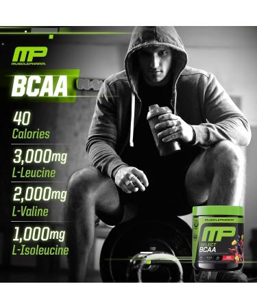 MusclePharm Essentials BCAA Powder, Pre & Post Workout Recovery Drink, Supports Muscle Recovery & Energy, Essential Amino Acids, 30 Serv, Fruit Punch - Buy Online on GoSupps.com