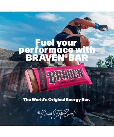 Braven Bar Chocolate Strawberry Energy Bars (1.59 oz, Pack of 10) Energy Chews with 5g Protein On-the-Go Energy Snacks for Running, Hiking, and Sports - Gluten Free Snacks - Buy Online on GoSupps.com