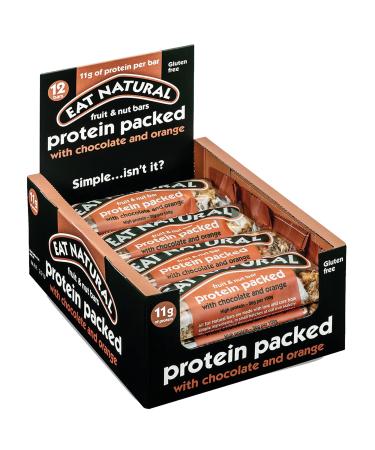 Eat Natural Protein Bars with Chocolate and Orange 45g 12 Pack