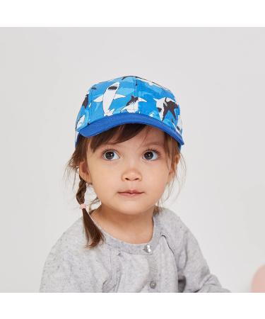 LANGZHEN 100% Cotton Kids Baseball Cap Hat | Adjustable Sun Hat for Girls Boys | S Black Shark - Buy Online on GoSupps.com