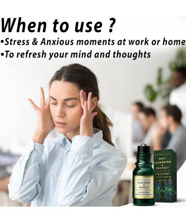 Cleansing and Protect Juniper Berry White Sage with Nerolina & Anti Stress Holy Basil Lavender and Bergamot Essential Oil Roller Blends Pack of 2 - Buy Online on GoSupps.com