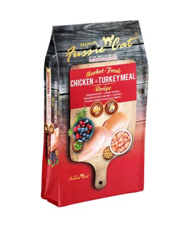 Fussie Cat Market Fresh Grain-Free Protein Rich Dry Cat Food Chicken & Turkey Formula 4 Pound (Pack of 1)
