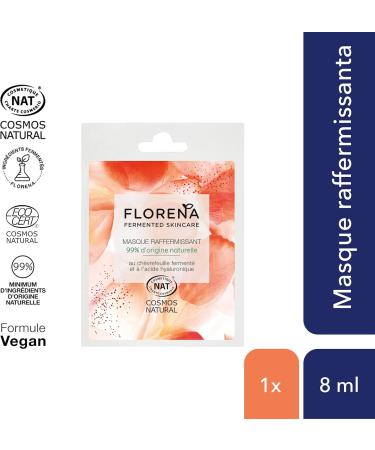 FLORENA Firming face mask with Hyaluronic Acid Honeysuckle and Fermented Olive Oil (1 x 8 ml) facial care for all skin types firming face mask - Buy Online on GoSupps.com