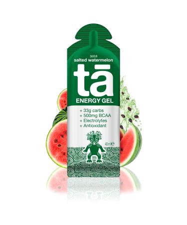 TA ENERGY - Energy Gel - Salted Watermelon x24 - Energy - Sodium - BCAA - Antioxidants - Ideal during sports activities 133Kcal