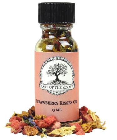 Strawberry Kisses Oil for True Love, Romance, Purity & Confidence (Wiccan, Pagan, Magick Rituals & Spells)