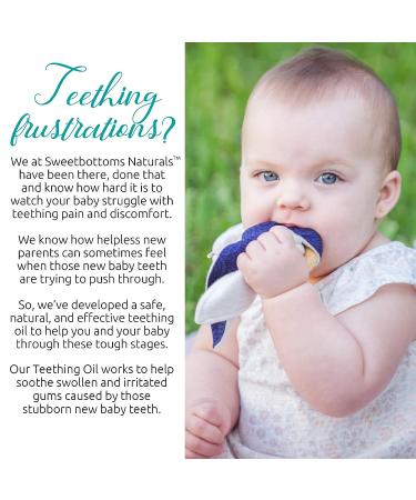 Certified Organic Teething Oil - Natural Vegan Botanical Ingredients - Baby Teething Relief - 2 oz Glass Dropper Bottle - Buy Online on GoSupps.com