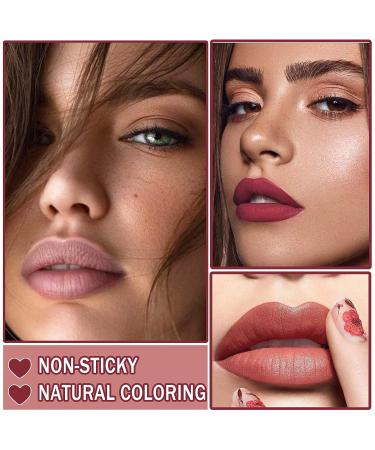 Matte Nude Lipstick - Waterproof Long Lasting Lip Color for Women - Honey Peach 01 - Buy Online on GoSupps.com