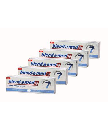 5x blend-a-med Complete Protect Crystal White Seven Signs of Healthy Beautiful Teeth Toothpaste 75ml