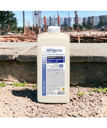  SORIFA Pack of 2 - HPderm Vegetogrins Cleansing Cream Strength 4 - Hands and Arms - Special Dirts - Grease Paint Ink Putty Tar Glue Foam - Soap Free - 1L Bottle - Buy Online on GoSupps.com