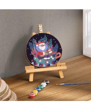Foracks Natural Wood Slices 8-9 Inches - 6 Pack DIY Crafts Kit Circles | Unfinished Wood Ornaments Discs - 6 Pieces - Buy Online on GoSupps.com