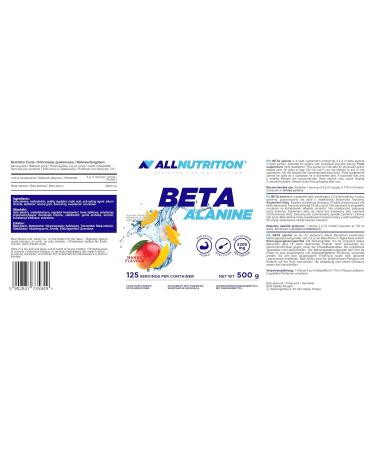 ALLNUTRITION Beta Alanine Dietary Supplement - Enhance Performance with Amino Acids Taurine & Vitamin B6 - International Shipping Available - Buy Online on GoSupps.com