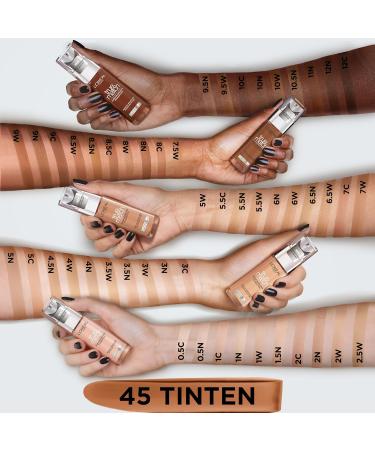 L'Or al Paris True Match Liquid Foundation Infused With Hyaluronic Acid SPF 17 Available in 40 Shades 8.5C Pecans 30ml - Buy Online on GoSupps.com