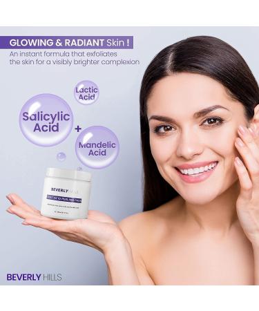 Beverly Hills Fruit Acid Peeling Pads - 50 Face Exfoliator Pads for Fine Lines & Dark Spots | With Salicylic, Lactic & Mandelic Acid for Glowing Skin - Buy Online on GoSupps.com