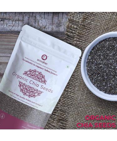 READ QURA Organic Chia Seed Unroasted USDA Certified Weight Loss Management Rich in omega3 fatty acids 300gms pouch - Buy Online on GoSupps.com