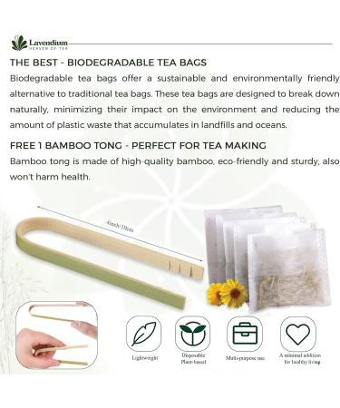 Lavendium Premium 30 Dandelion Root Tea Bags 100% Natural & Pure from Dandelion Root Eco-Conscious Tea Bags Dandelion Root Herbal Tea. No Sugar No Caffeine No Gluten Vegan. - Buy Online on GoSupps.com
