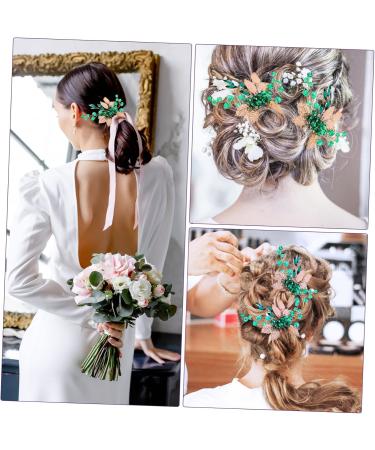 FRCOLOR Set of 4 Alloy Rhinestones Comb Elegant Light Rhinestone Accessories for Women Accessories for Girls Tiara Gold Decoration Hair Comb Clip Manual Accessories - Buy Online on GoSupps.com