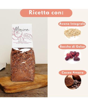 Mimina Happy porridge oatmeal cocoa flavor organic oatmeal vegan whole grains for breakfast nutritious snack 300 g pack - Buy Online on GoSupps.com