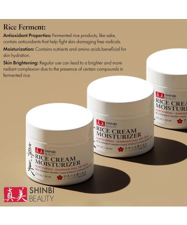 Japanese Skincare Moisturizer - Rice Cream with Ferment & Sake Extract | J Beauty Natural 2oz - Buy Online on GoSupps.com