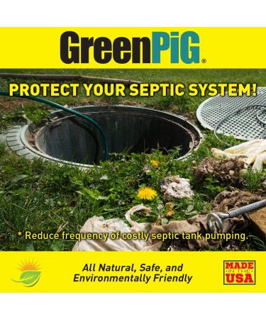 Green Pig Septic Tank Treatment - Emergency Formula for Clogged Tanks & Leach Lines - 1 Gallon - Buy Online on GoSupps.com