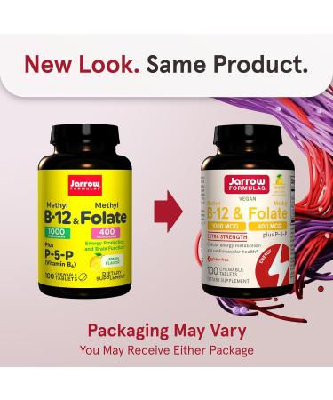 Jarrow Formulas Methyl B-12 1000 mcg & Methyl Folate 400 mcg Chewable Tablets and Zinc Balance 15 mg 100 Veggie Capsules Lemon + Zinc Balance 15 mg 100 Count (Pack of 1) - Buy Online on GoSupps.com
