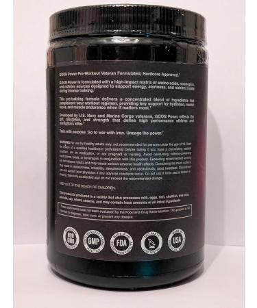 GOON Power Pre-Workout Powder Raspberry Rampage | 350mg Caffeine Energy & Focus | Pumps & Endurance Formula | Veteran-Owned | 30 Servings - Buy Online on GoSupps.com