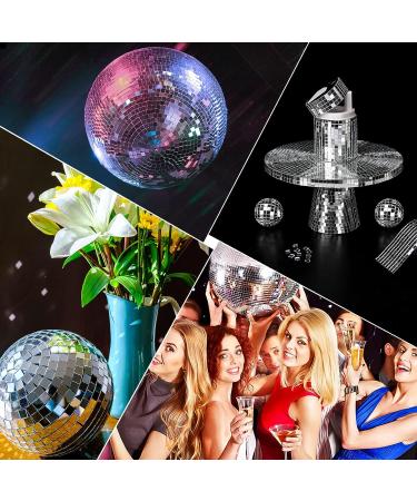 LONGKING 1888 Pieces Self-Adhesive Mirror Tiles - Square Mirror Stickers Mosaic Tiles for DIY Craft Decoration - Disco Ball Tiles in Silver | 1888 Pcs - Buy Online on GoSupps.com