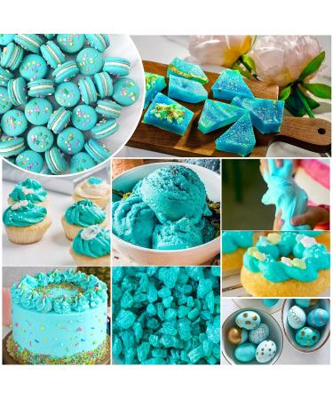 Premium Cyan Food Coloring - 160ml Sugar-Free Liquid Dyes for Cakes Baking Cookies Macarons DIY Slime & More | International Shipping Available - Buy Online on GoSupps.com