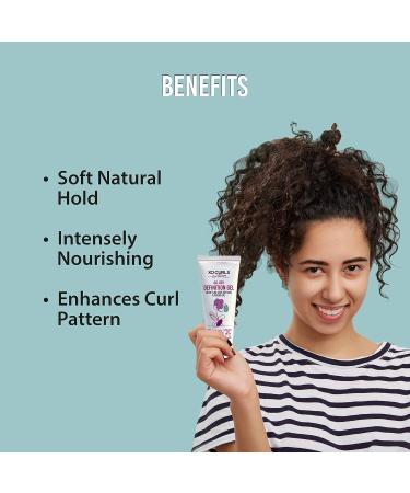 All Day Definition Gel with Flax Seed & Argan Oil | Unisex Curly Hair Cream for Frizz-Free Soft Curls | 3.4 Fl Oz - Buy Online on GoSupps.com