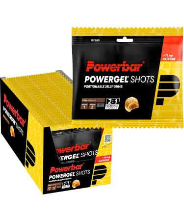 Powerbar PowerGel Shots Cola 24x60g - Carbohydrate gums with C2MAX + 75mg caffeine - Buy Online on GoSupps.com