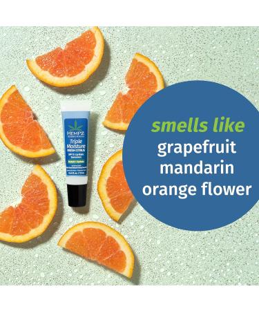 Hempz Hydrating Lip Sleeping Mask - Triple Moisture Fresh Citrus (.70 Oz.) | Overnight Hydrating Lip Balm with Triple Moisture SPF 15 Lip Balm Ultra Hydrating Lip Care for Men or Women .44 oz. - Buy Online on GoSupps.com