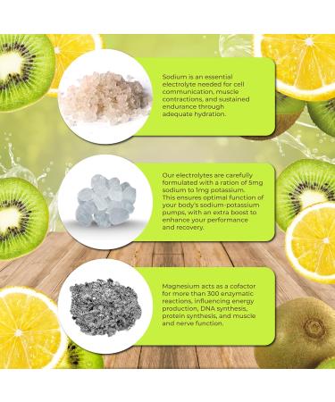 Santa Cruz Paleo Real Salt Electrolytes Powder Hydration Drink Mix Made with Himalayan Pink Salt 30 Servings - Kiwi Lemonade - 4.4 Oz - Buy Online on GoSupps.com