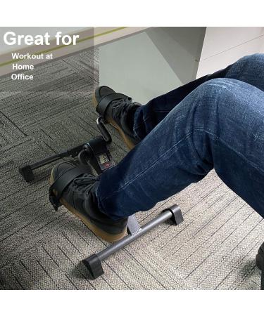 Ahmed Folding Under Desk Bike Pedal Exerciser - Arm/Leg Fitness Exercise - Portable Home Workout (Black) - Buy Online on GoSupps.com