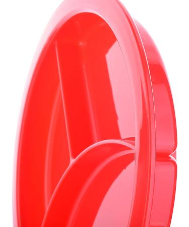 Ability Superstore Red Divided Plate - Easy-to-use and Durable Meal Plate - Buy Online on GoSupps.com