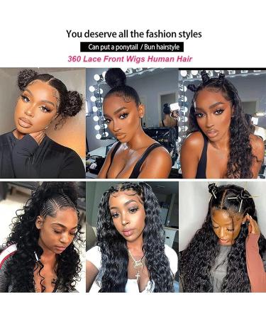 Alionly 18 Loose Deep Wave 360 Lace Front Wig 180% Density HD Lace Pre Plucked Glueless Wig for Black Women - Can Make Ponytail and Updo - Buy Online on GoSupps.com