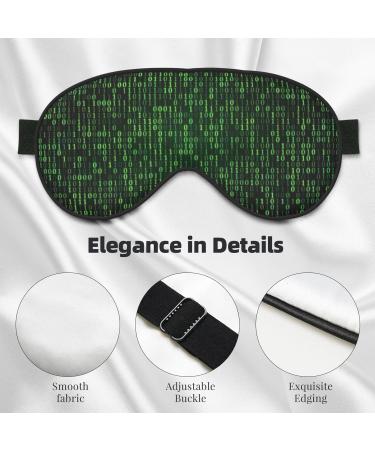 Hacker Era Print Night Blackout Eyeshade | Elastic Strap for Shift Work Travel & Relaxation - International Shipping Available - Buy Online on GoSupps.com