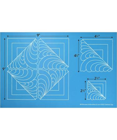Full Line Stencil - Log Cabin Feather/Square Block Motif - Edge to Edge Stencil  Continuous Line Template for Free Motion Quilting  Domestic Machine  Hand or Long-Arm Quilting (30736) - Buy Online on GoSupps.com