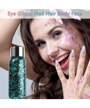  Kasmole Liquid-Shimmer Eyeshadow | Mermaid Shimmer Gel - Waterproof Long-Lasting Holographic Face and Hair Shimmer Cosmetic Quality Concert Festival Kasmole - Buy Online on GoSupps.com