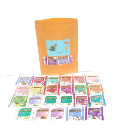 Twinings Superblends Tea Fruit Herbal Tea Selection Gift Set 23 Mixed Flavours of Superblends Soulful Blends BioBlends Mixed Collection Individually Wrapped tea bags Variety Pack Bags - Buy Online on GoSupps.com